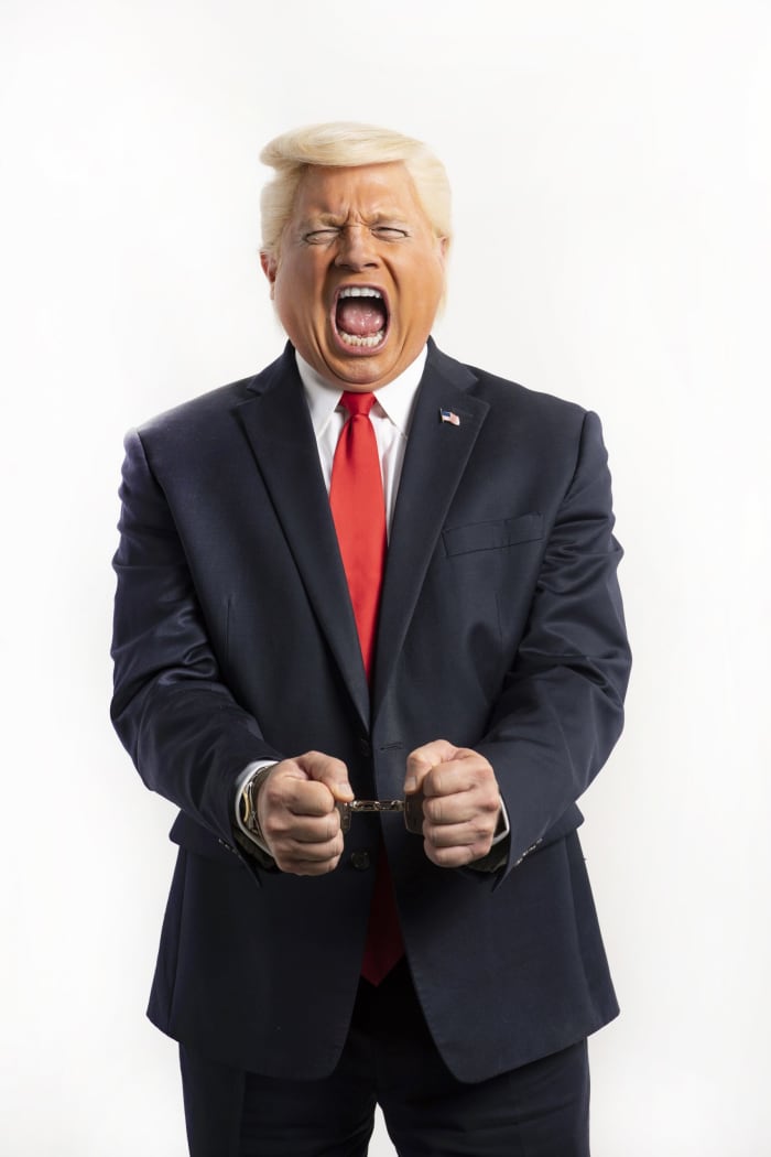 Exclusive First Photos Of Handcuffed Donald Trump Impersonator Lamag