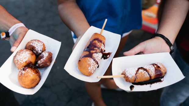 Deep fried Twinkies and Oreos at the Los Angeles County Fair