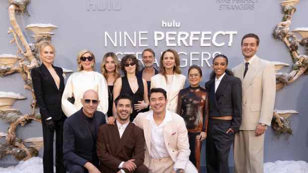 Nicole Kidman, Christine Baranski, Mark Strong, Annie Murphy, Aras Aydin, King Princess, Murray Bartlett, Henry Golding, Lena Olin, Dolly De Leon, Maisie Richardson-Sellers and Lucas Englander at the Season 2 premiere of Hulu's "Nine Perfect Strangers"
