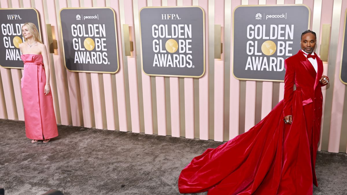 Golden Globes 2023: Jennifer Hudson shows off her curves wearing a  form-fitting gold sequin gown