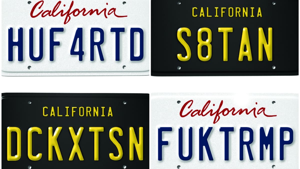 Dmv plate deals availability