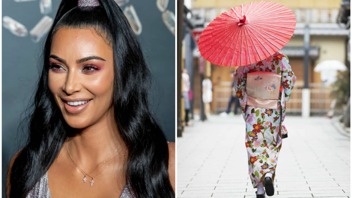 Kim kardashian kimono outfit hot sale