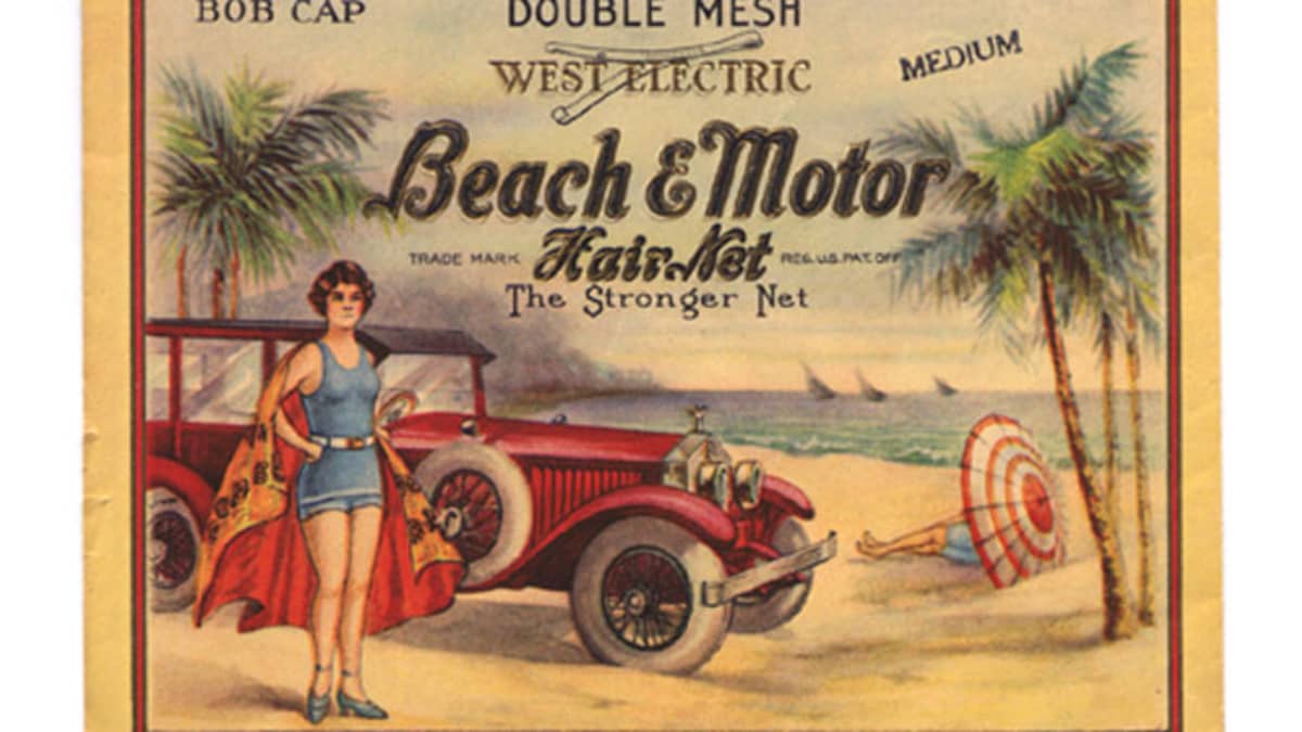 Vintage Powder Room: West Electric Beach & Motor Hair Net