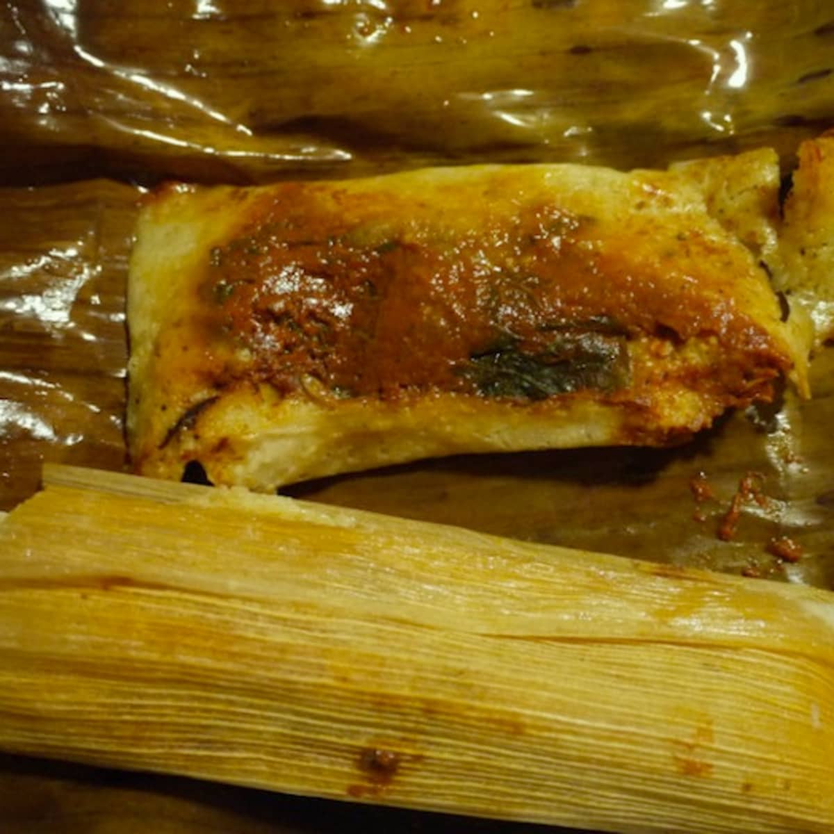 Tamales de Mole Poblano with Banana Leaves - Kitchen Wrangler