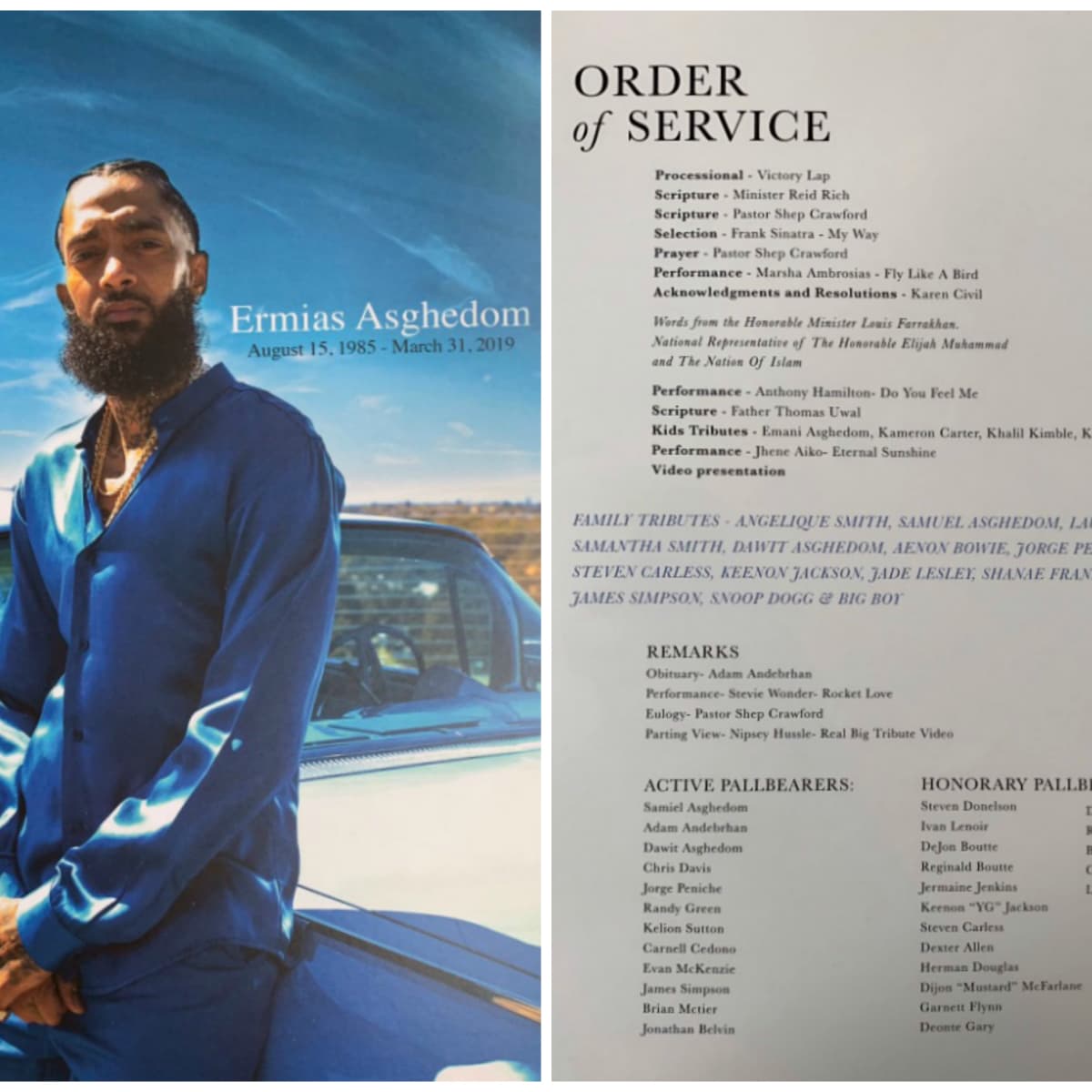 NIPSEY HUSSLE FUNERAL  WATCH LIVE: Thousands gather in LA for the