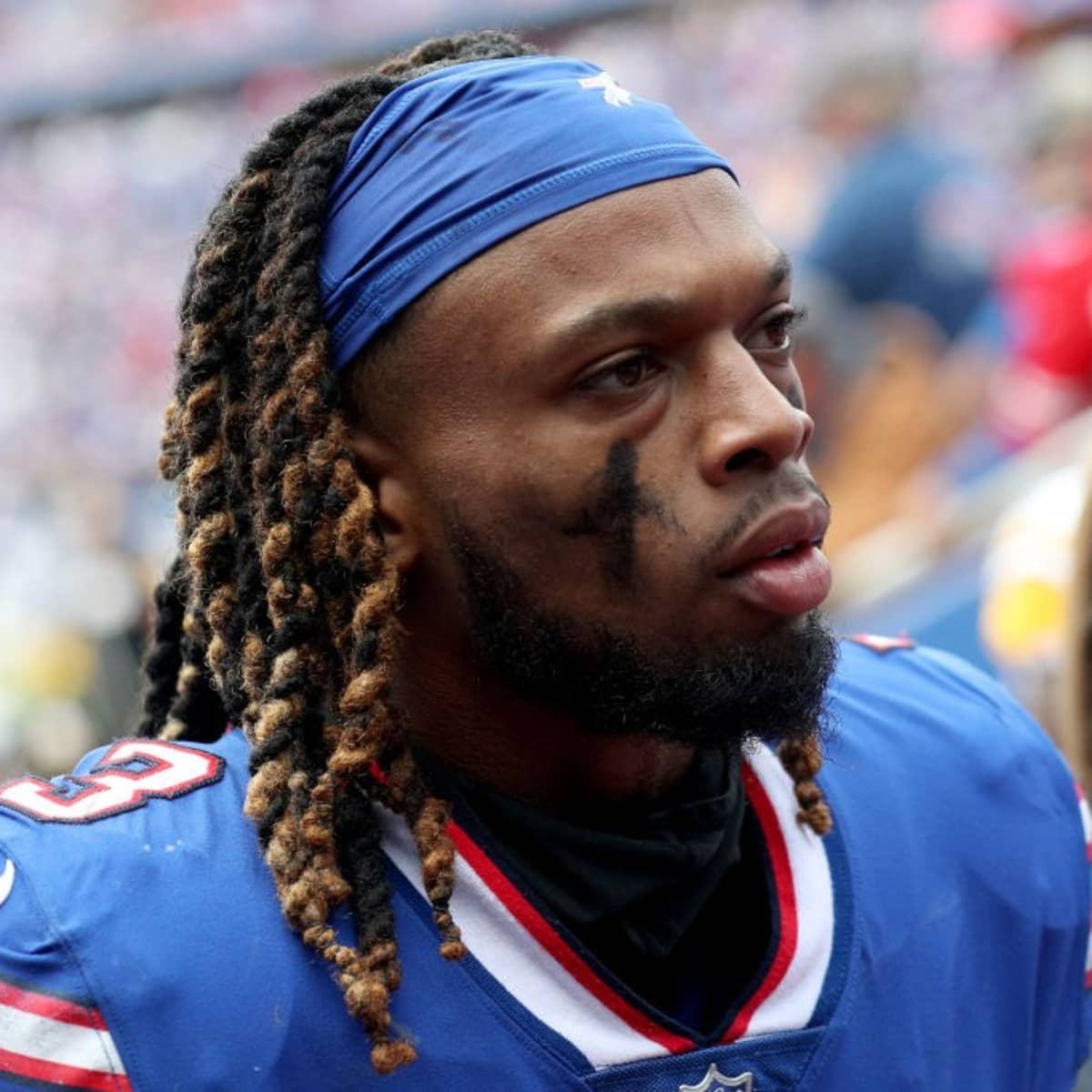 ESPN on X: Bills safety Damar Hamlin remained down on the field