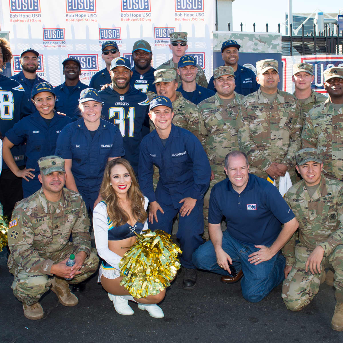 chargers military tickets