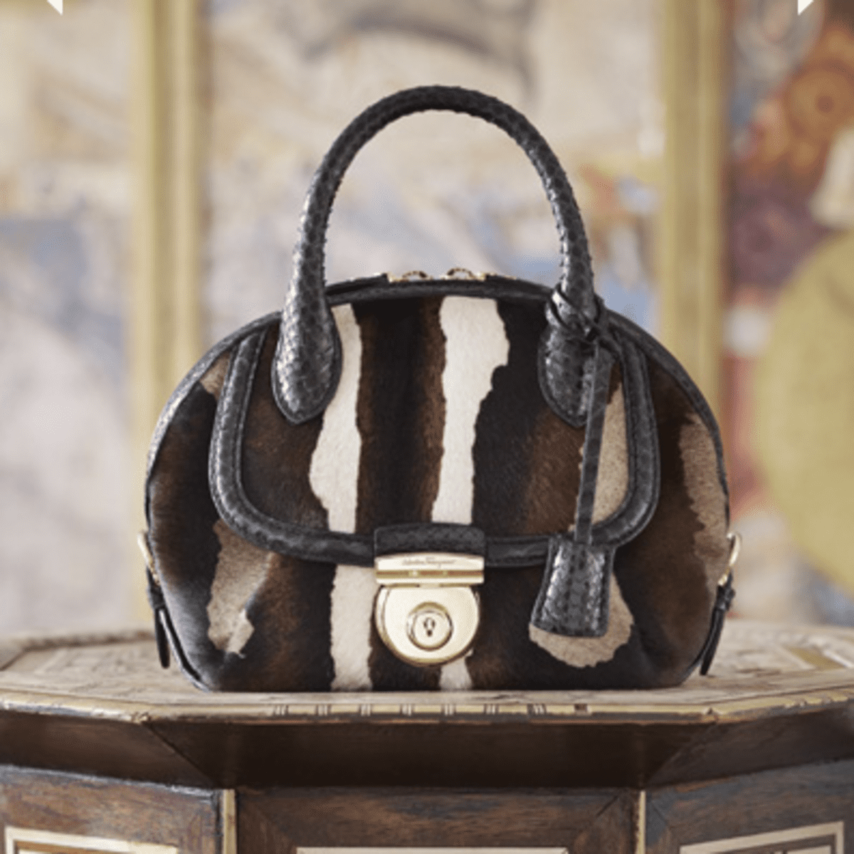 Luciana Calfskin Leather Bag