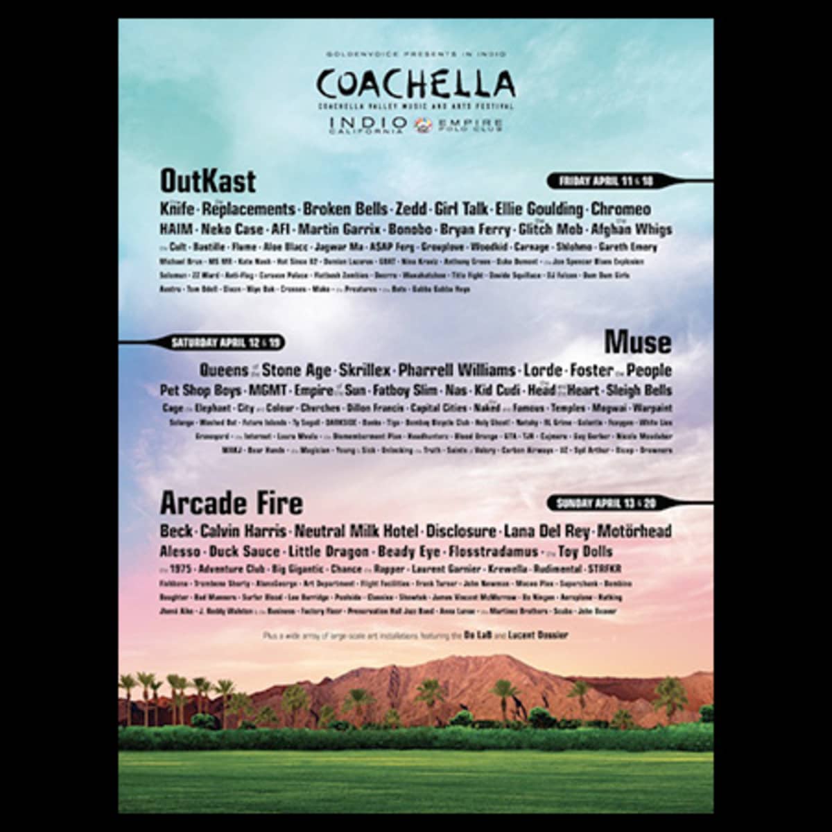 Coachella sales 2014 lineup