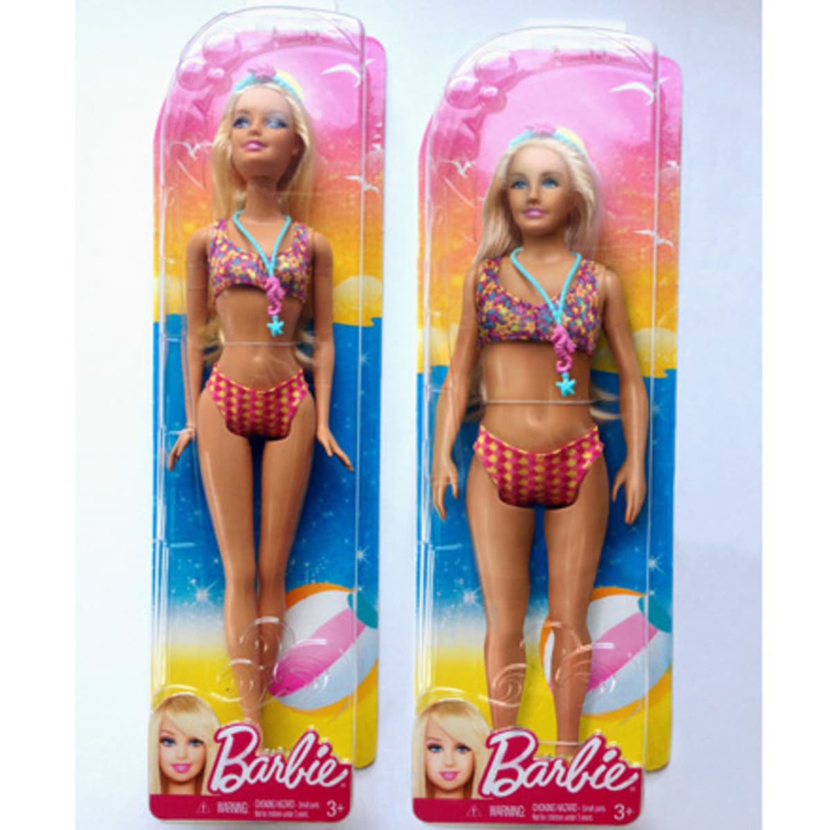 Average size top barbie