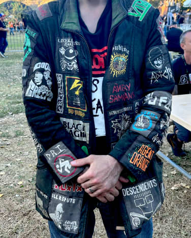 Punk battle vest store