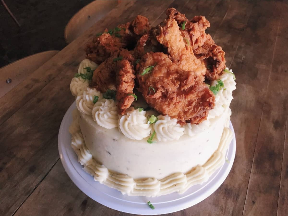 Fried Chicken Cake recipe by Chefclub US original | chefclub.tv