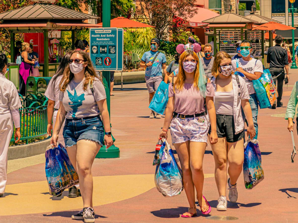 masks at downtown disney