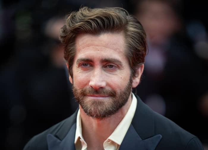 Jake Gyllenhaal probably looks as tough here at Cannes in May 2022 as he ever will. But is he Dalton tough? (Photo by Samir Hussein/ WireImage)