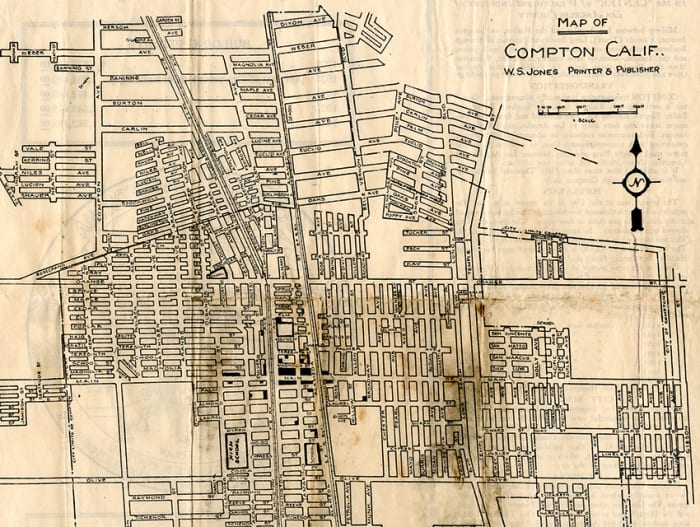 CityDig This 1926 Map Is Straight Outta Compton LAmag   Comptonmap1 