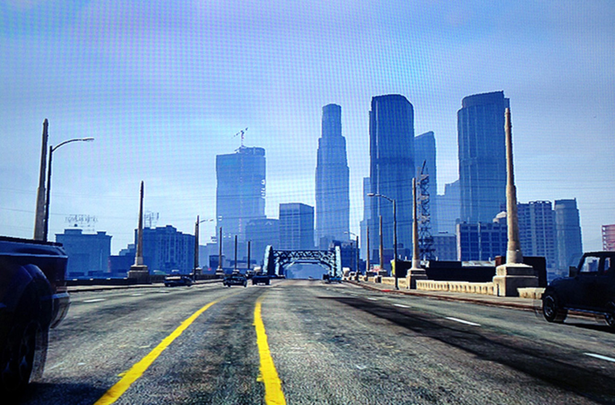 View of Los Santos - GTA V  Grand theft auto, Gta, Cidade