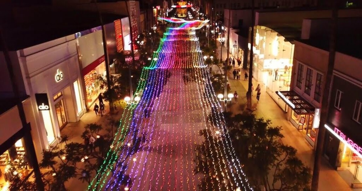 Santa Photos, Christmas Tree, and Decorations at Santa Monica Place