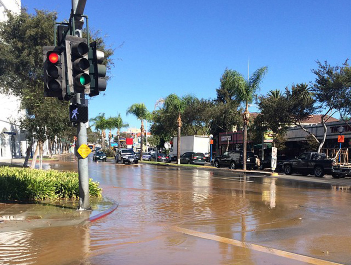 Check Out the WeHo Water Main Break Mucking Up Your Commute - LAmag