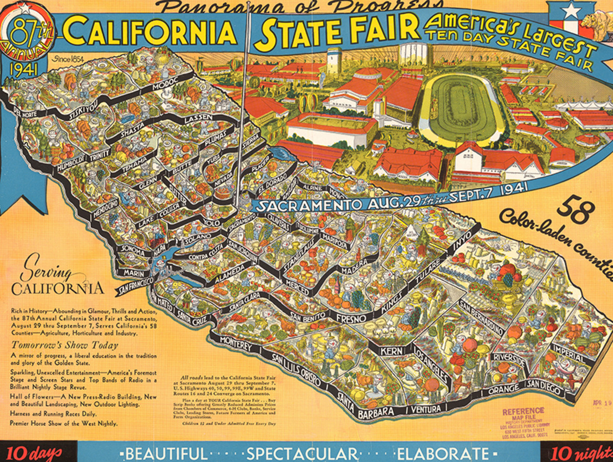 CityDig This 1941 Map Shows Off the California State Fair's Impressive