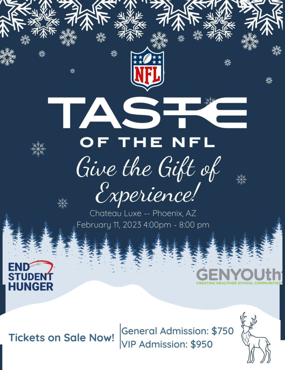 GENYOUth – GENYOUTH ANNOUNCES TICKET SALES FOR SUPER BOWL LVII's 2023 TASTE  OF THE NFL