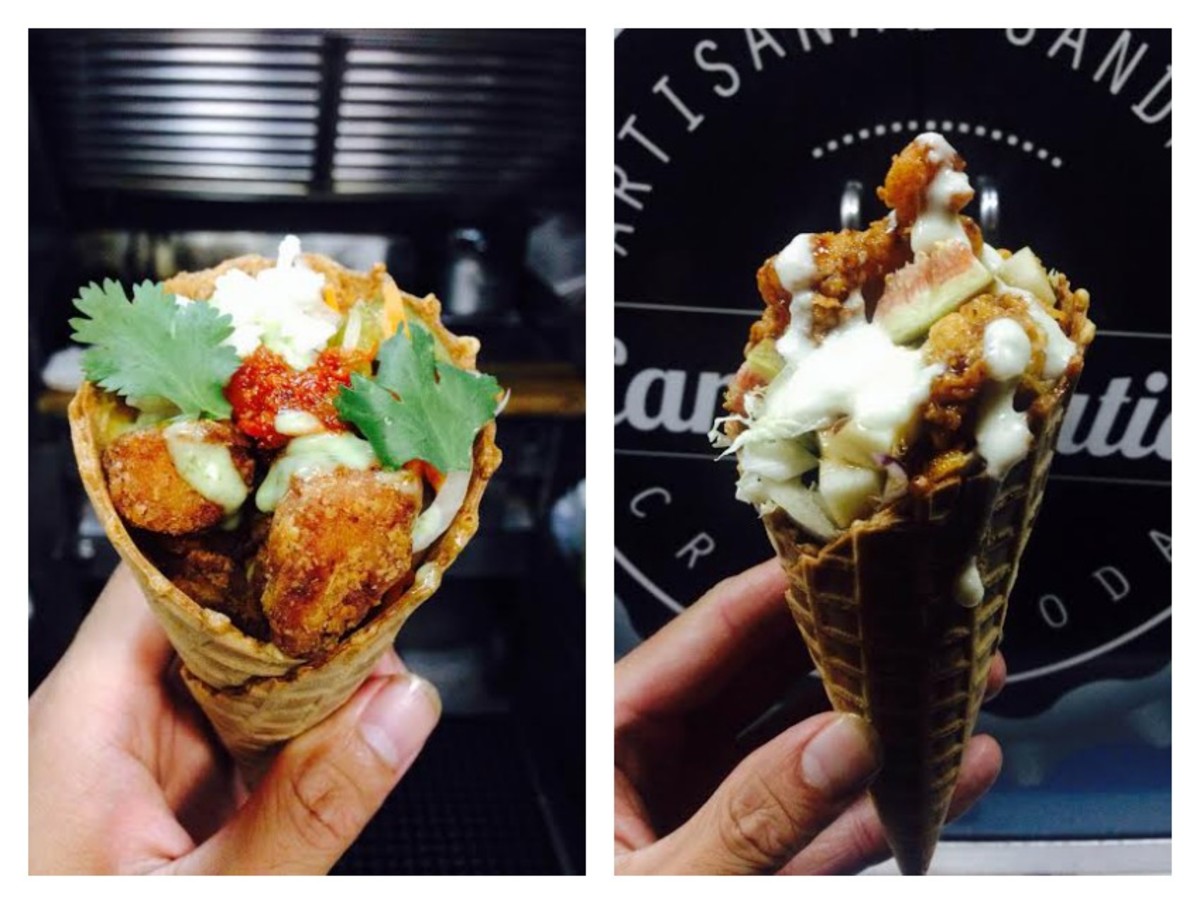 Chicken and Waffle Cones Recipe