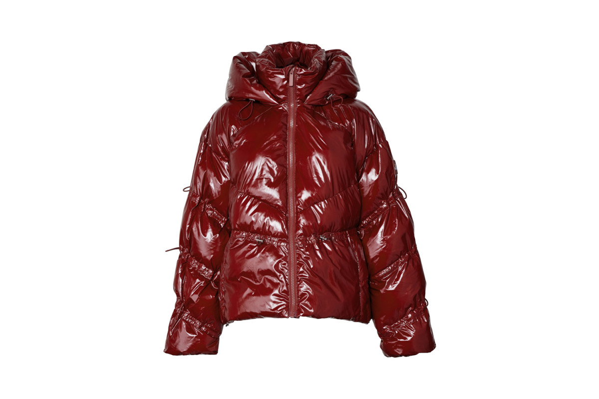 Louis Vuitton Lvse Flower Quilted Hoodie Jacket, Red, 54