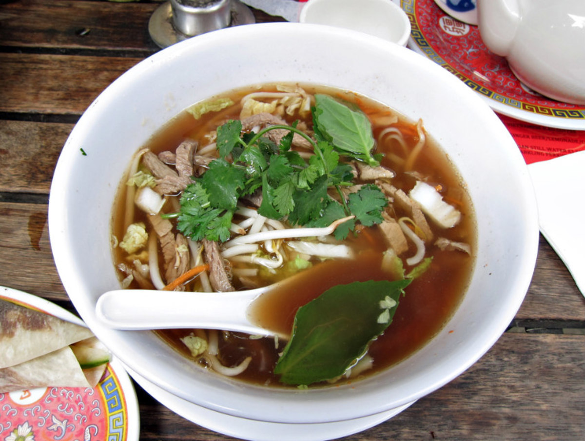 Mmmm, nothing better on a hot day than a giant bowl of soup