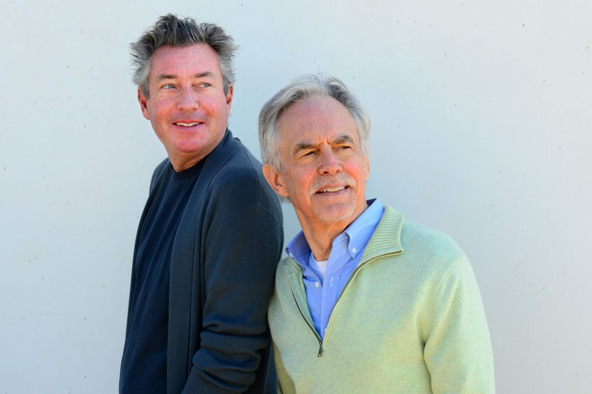 Longtime TV producers, Jeremy Louwerse (left), and Tom Weitzel (right) are the authors of The Beatles in Los Angeles: Yesterday, Today, and Tomorrow. (Rich Schmitt)