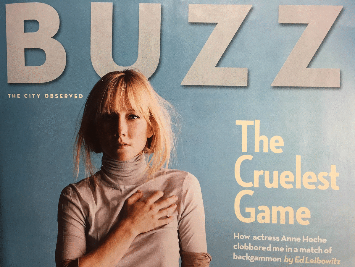 The Cruelest Game: How Ann Heche Clobbered Me in A Match of Backgammon -  LAmag