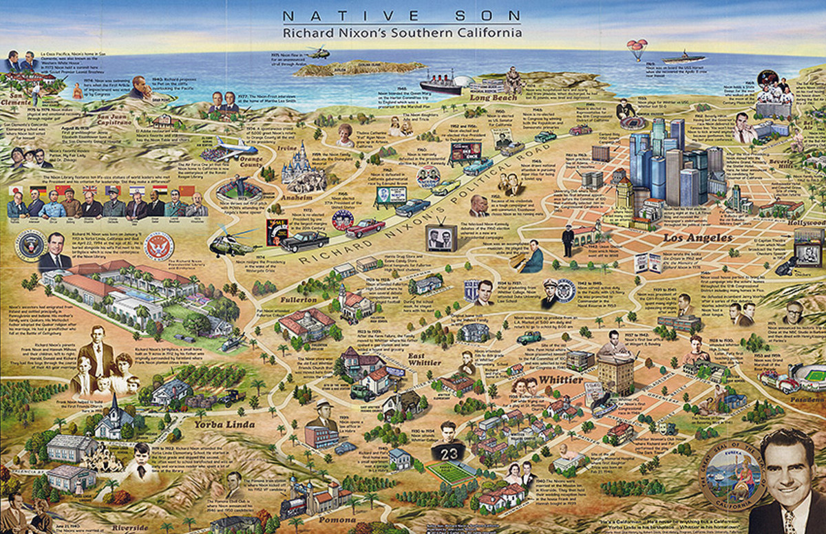 CityDig This 2010 Map Charts Richard Nixon s L.A. Life LAmag