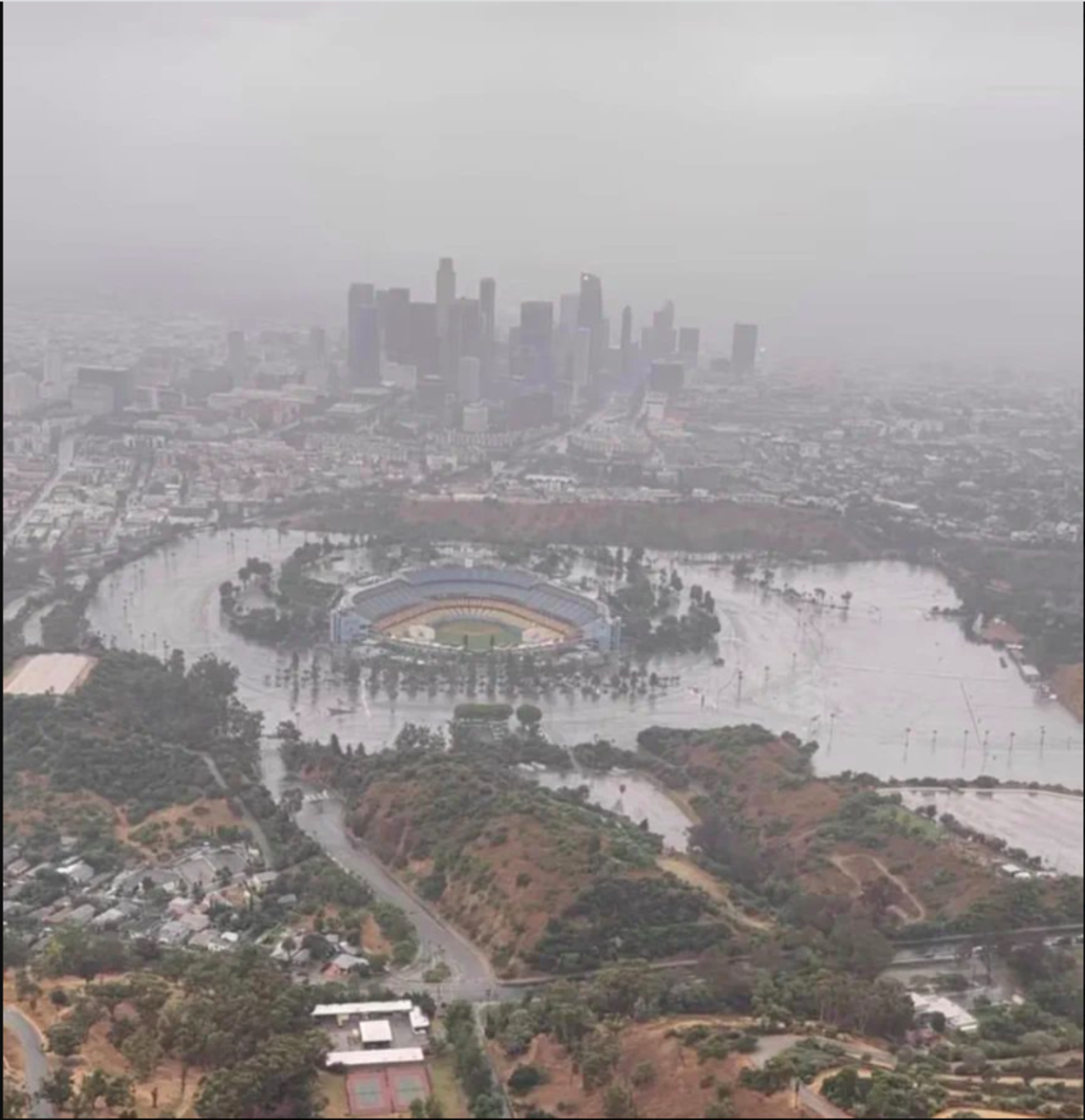 Hurricane Hilary Rainfall Almost Floods Dodger Stadium LAmag