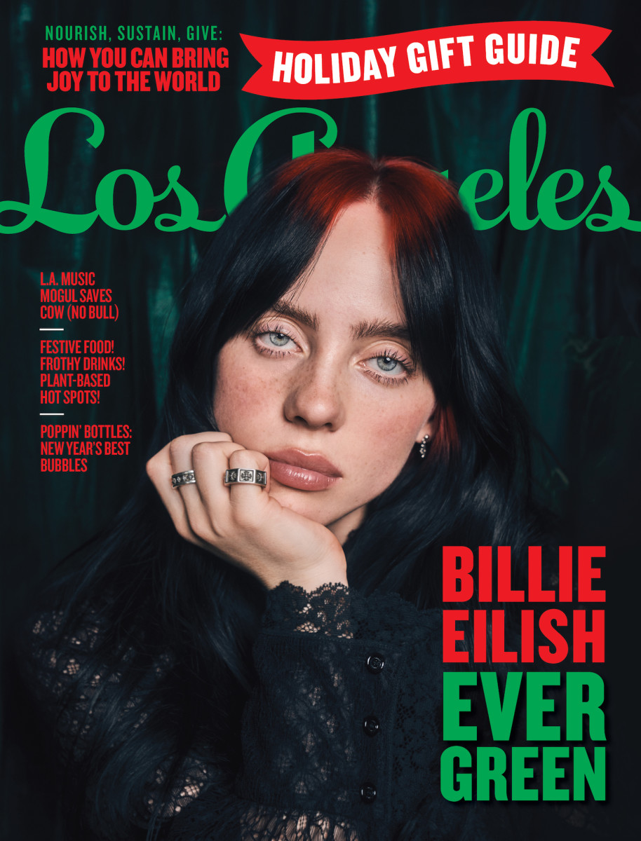 Billie Eilish - Billie on the cover of ELLE Magazine (US). https