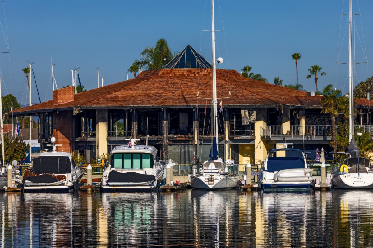 california yacht club burned